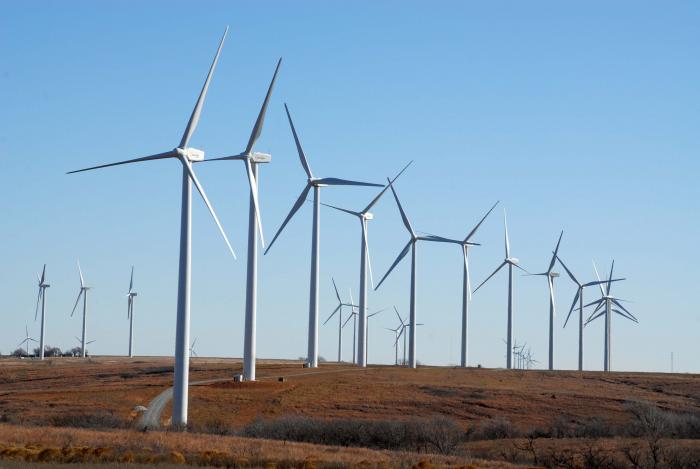 Wind power is part of the portfolio of Western Farmers Electric Cooperative, a new addition to this year’s Co-op 100 list. (Photo By: WFEC)