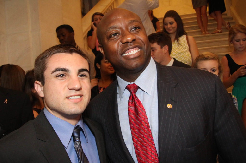 Phillip Habib met Sen. Tim Scott, D-S.C., during the 2013 Youth Tour. (Photo By: Van O’Cain)