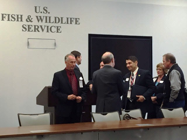 Co-op leaders meet with key officials at the US Fish & Wildlife Service during the NRECA Legislative Conference. (Photo By: Cathy Cash)