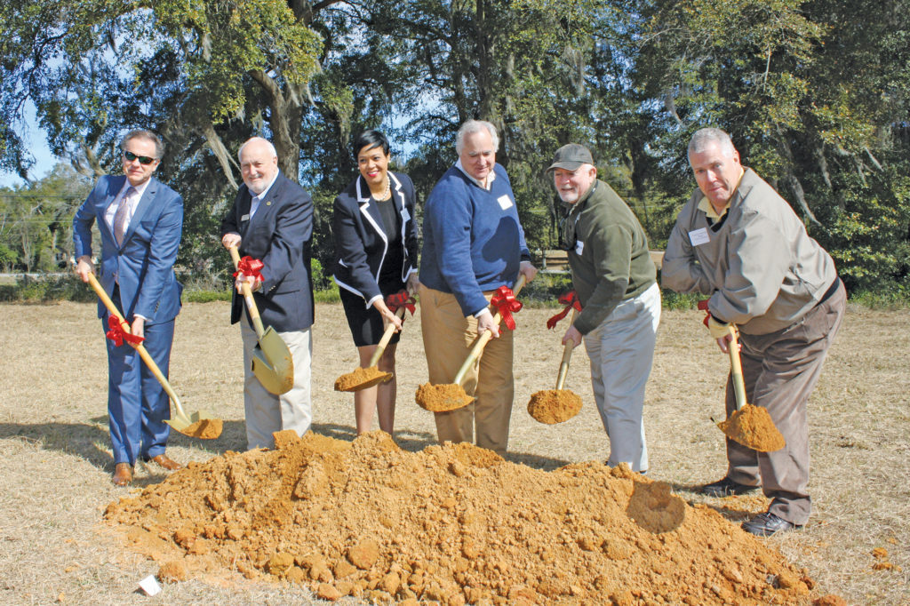 In Jackson, S.C., officials break ground for the first grocery store to open in a decade, thanks in part to a federal pass-through loan from Aiken Electric. (Photo By: Stuart Walker)