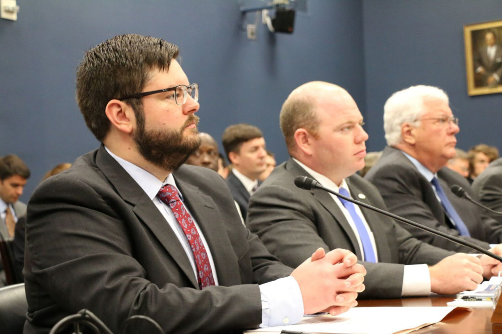 Jo-Carroll General Counsel Chris Allendorf urges a House subcommittee to support rural broadband deployment. (Photo By: House Small Business Committee)