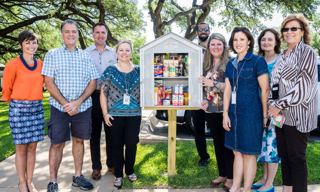 Pedernales Electric Co-op employees keep the Hill Country Community Cupboard stocked with food for needy families. Donations also come from local residents and community groups. (Photo By: John Larsen)