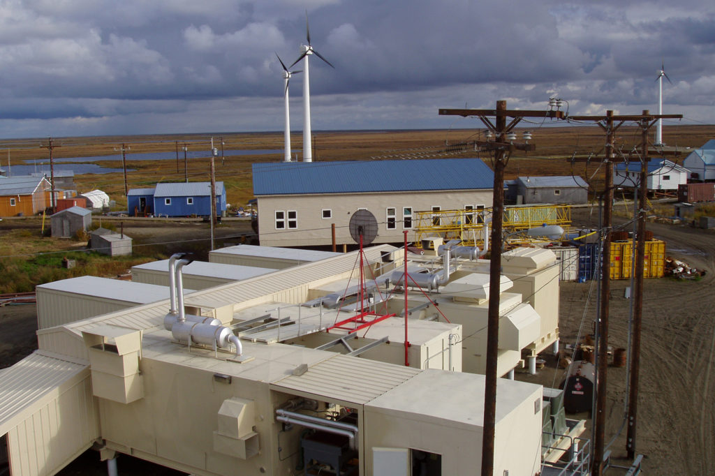 Residents of Kasigluk near the Bering Sea rely on diesel generation and wind power provided by Alaska Village Electric Cooperative. (Photo By: AVEC)