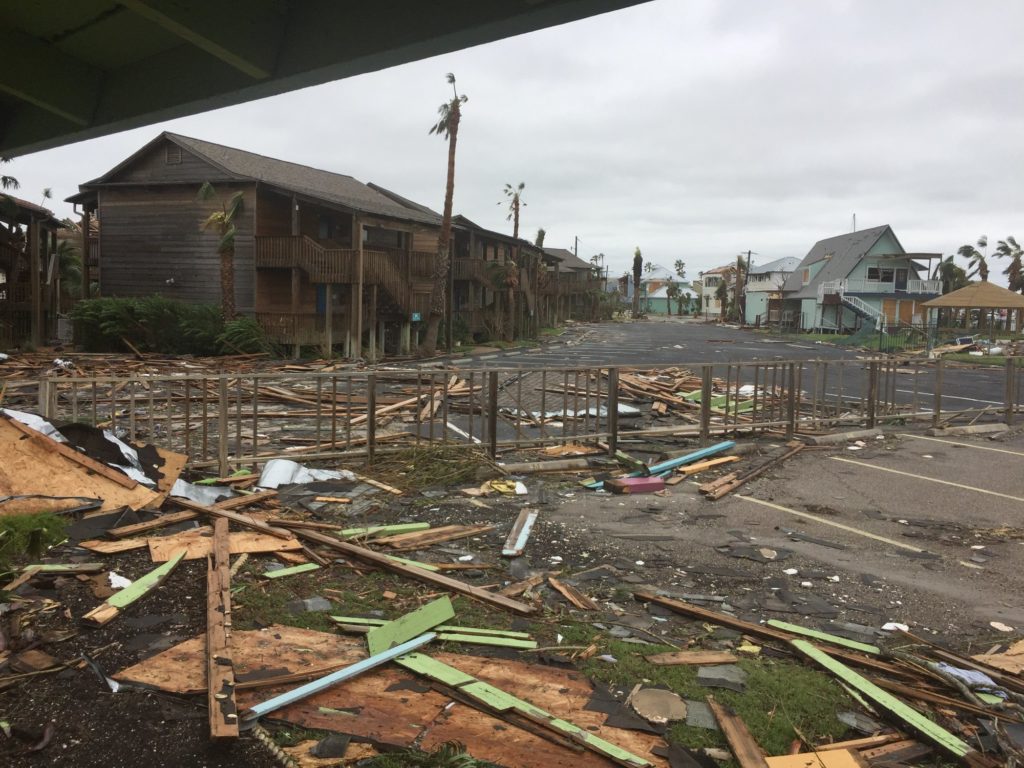 My neighborhood in Rockport, Texas, after Hurricane Harvey struck. (Copyright Photo By: Anne Harvey)