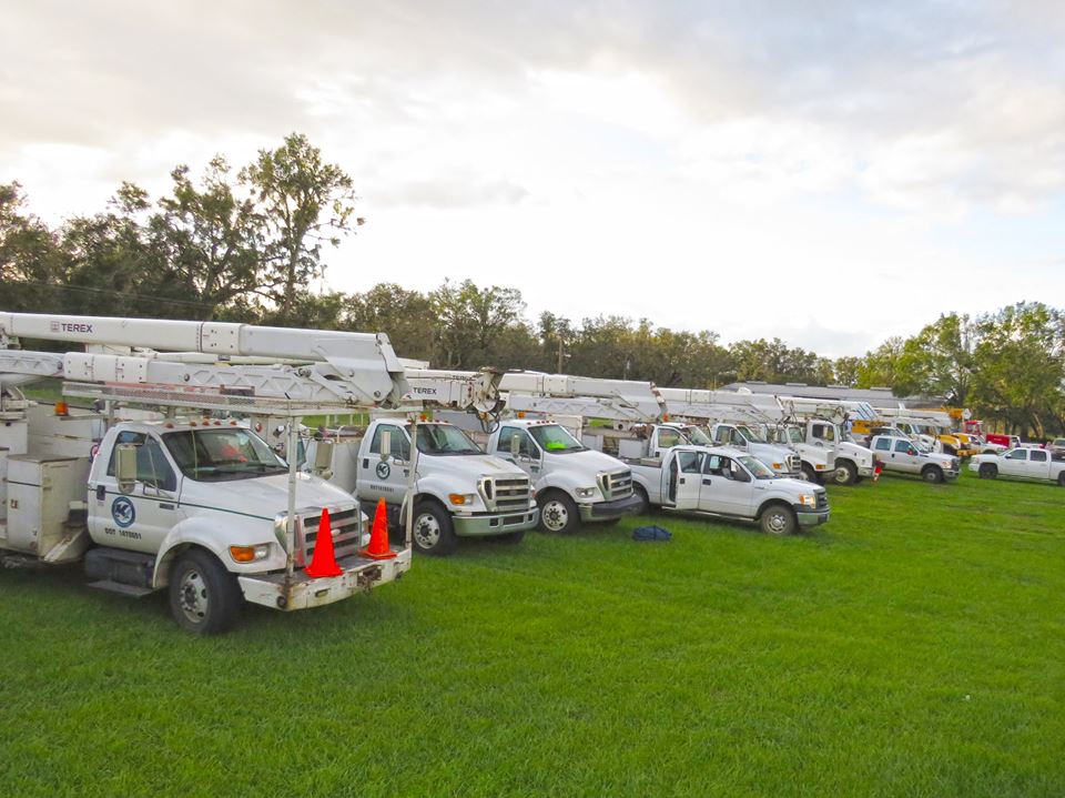 Crews from Louisiana are now helping Peace River Electric Cooperative restore power. (Photo By: Peace River EC)