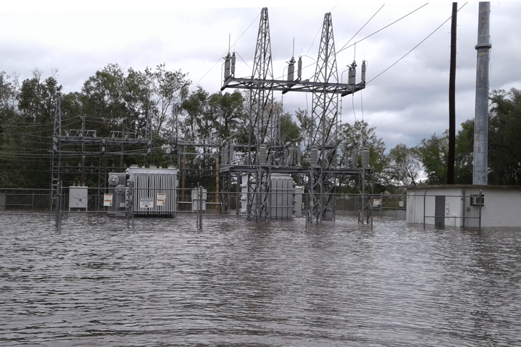 Substations like this one near Clay Electric Cooperative in Florida are being repaired following damage from Hurricane Irma. (Photo By: Clay EC)