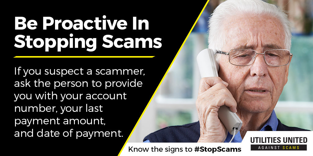Another example of the content UUAS members can use to warn consumers about the tactics scammers use. (Photo By: UUAS)