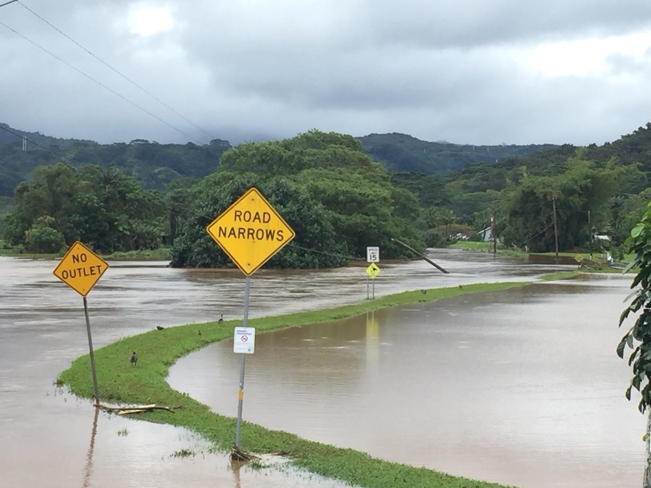Flooding and mudslides on Hawaii’s Kauai Island caused widespread power outages for Kauai Island Utility Cooperative. (Photo By: KIUC)