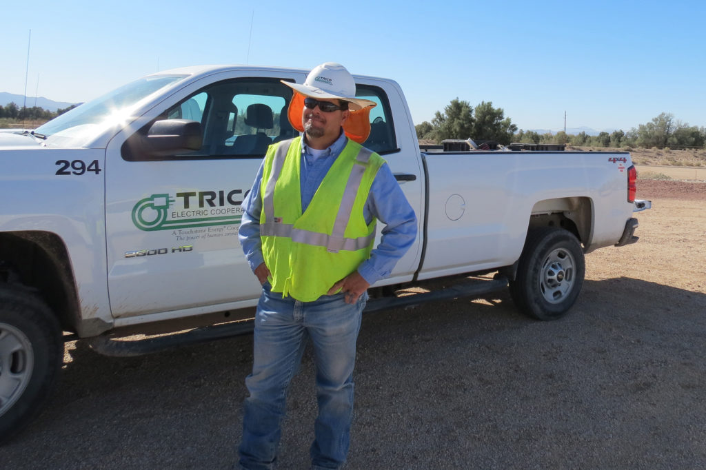 Trico Electric’s Danny Anaya rescued a man who’d spent five days in the Arizona mountains without food or water. (Photo By: Trico Electric Cooperative)