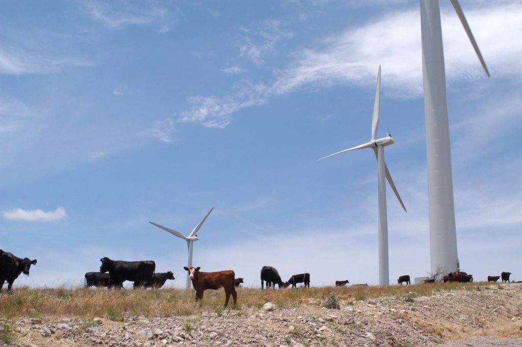 Western Farmers Electric Cooperative has power purchase agreements for the production from wind farms across Oklahoma similar to the one featured in a Super Bowl ad. (Photo By: WFEC)