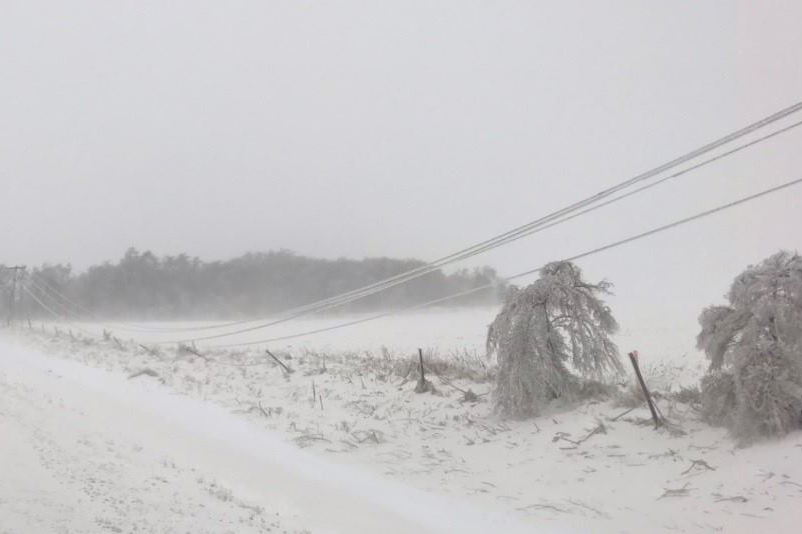 Electric co-ops in the upper Midwest are dealing with outages from late-season winter storms that hit parts of Iowa, Minnesota and South Dakota. (Photo By: Sioux Valley Energy)