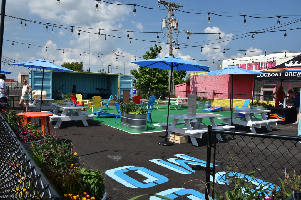 Organized by businesses including Boone Electric Co-op, the Community Pop-Up Park is a welcome gathering spot in Columbia, Missouri. (Photo By: Boone Electric Cooperative)