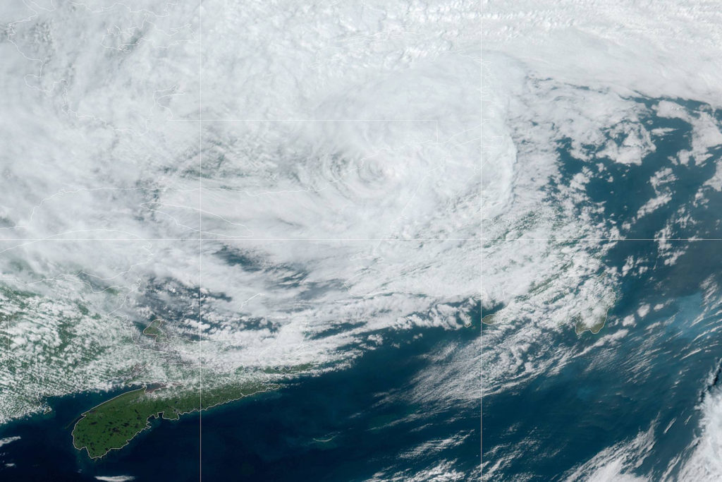 A satellite view of Hurricane Dorian on the afternoon of Sept. 8, 2019. (Image Courtesy NOAA)