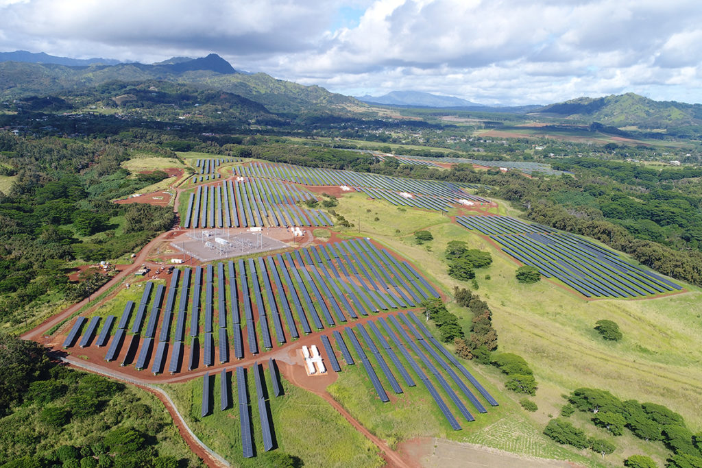 Kauai Island Utility Cooperative has access to owned and contracted solar generation, hydroelectric power and biomass generation and member-owned distributed generation from solar arrays. (Photo By: KIUC)