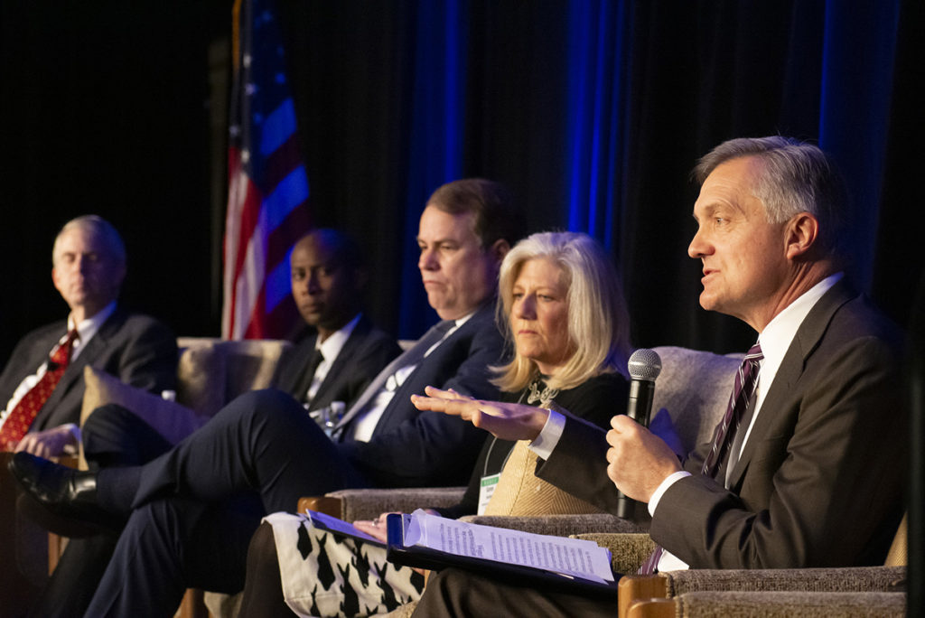 Jim Matheson tells state utility regulators that co-ops “have a bias toward innovation” to serve underserved communities.  (Photo By: NARUC)