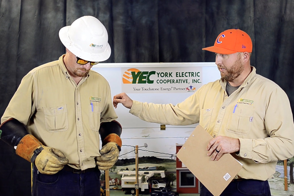 A lineworker video is part of #LearnwithYEC, a multimedia educational initiative created in a single day by York Electric Co-op. (Photo Courtesy York EC)