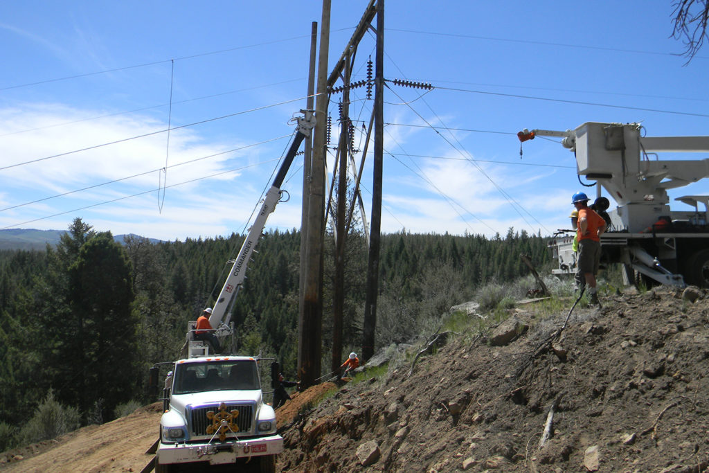 The timber industry and regional manufacturing in eastern Oregon have been slowed by the coronavirus. (Photo courtesy of Oregon Trail Electric Cooperative).