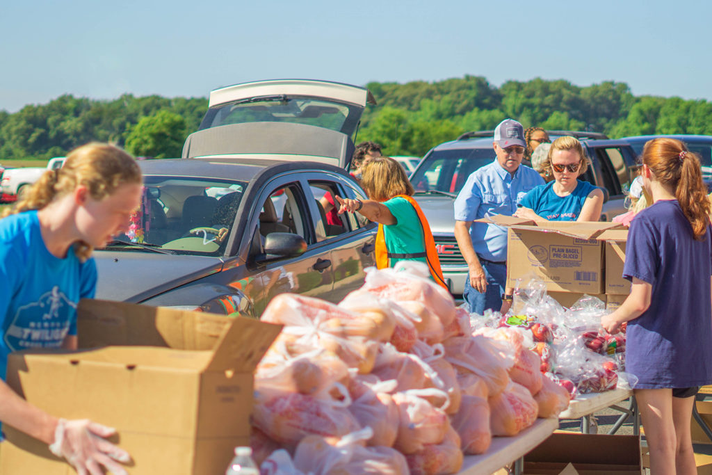 TVA is working with food bank networks throughout its service territories to help meet increased needs triggered by COVID-19 shutdowns. (Photo By: Gibson EMC)