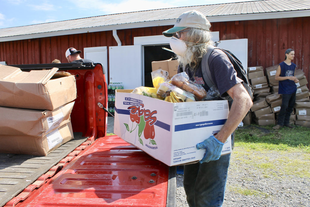 The need for food assistance has increased in many co-op-served communities as members face job losses prompted by the COVID-19 pandemic. (Photo By: TVA)