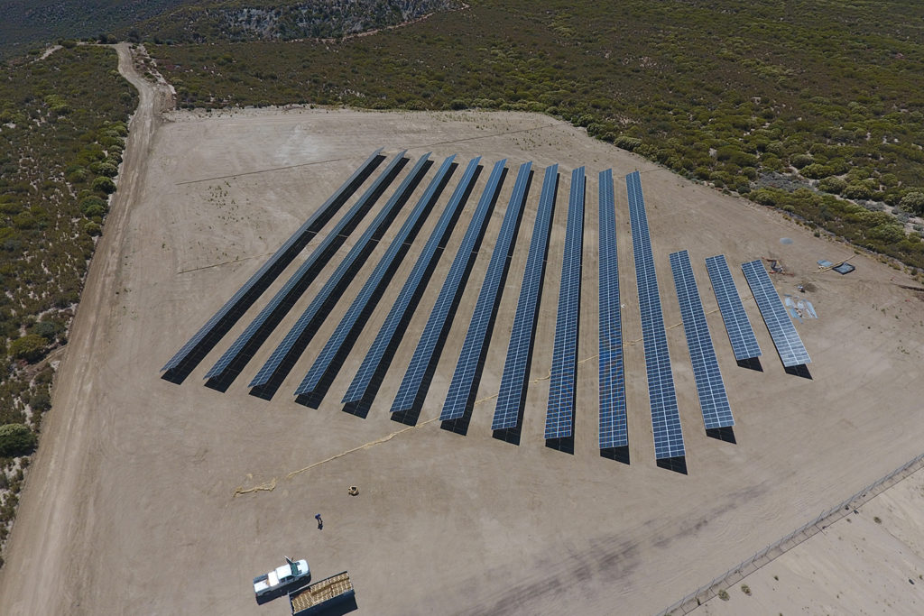 Anza Electric Cooperative in Southern California will soon complete construction of a 4-megawatt community solar array and battery storage project that will serve members of the Cahuilla Band of Cahuilla Indians and other low-income consumer-members. (Photo Courtesy: Anza Electric Cooperative)