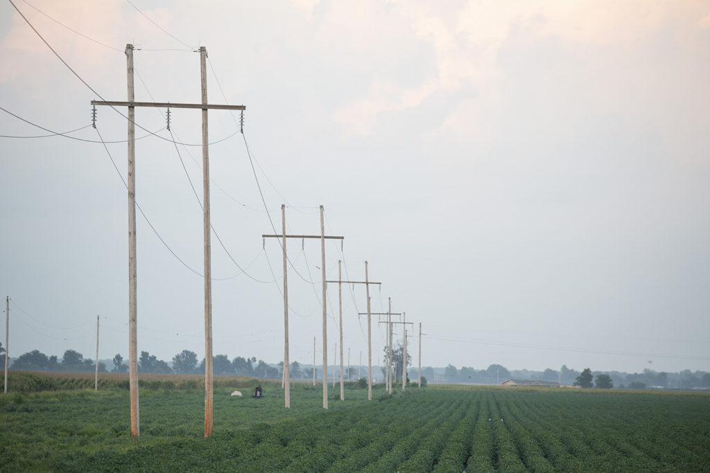 Georgia EMC negotiated a deal approved by state regulators to end years of complaints by internet service providers about co-op pole attachment rates that may set a precedent for co-ops in other states. (Photo By: Denny Gainer/NRECA) 