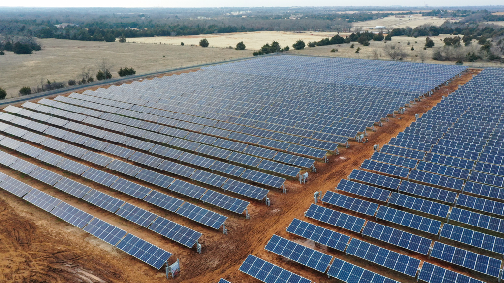 Oklahoma Electric Cooperative partnered with Norman Public Schools on a 2-megawatt solar array that combines renewable energy with learning opportunities and new streams of revenue for the school district. (Photo Courtesy: Oklahoma Electric Cooperative)