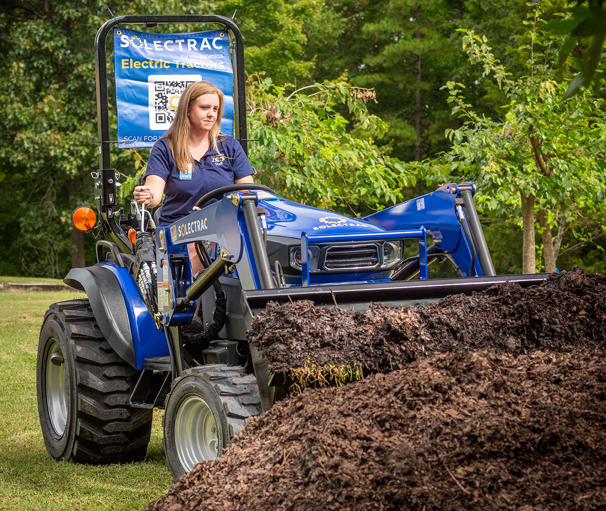Coops Help Bring Electric Tractor to North Carolina Zoo for Pilot