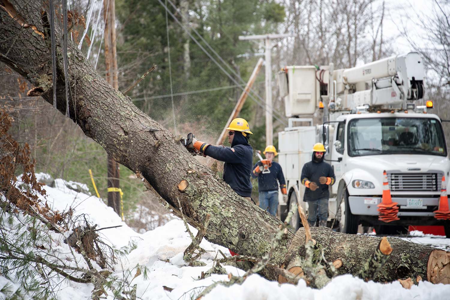 Early Spring Storm Tests Power Restoration in New Hampshire America's